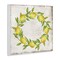 Stupell Industries O Letter Lemon Wreath Wall Plaque Art Design by Creatif Belle